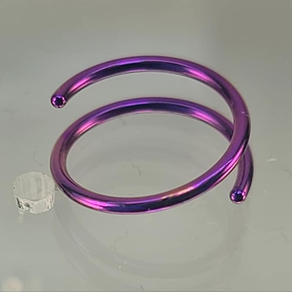 Spiral nose ring hoop💜 - Picture 2 of 8